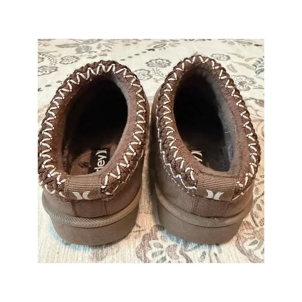 Hurley Kids Modi Slipper Clogs Chestnut Brown Size 12